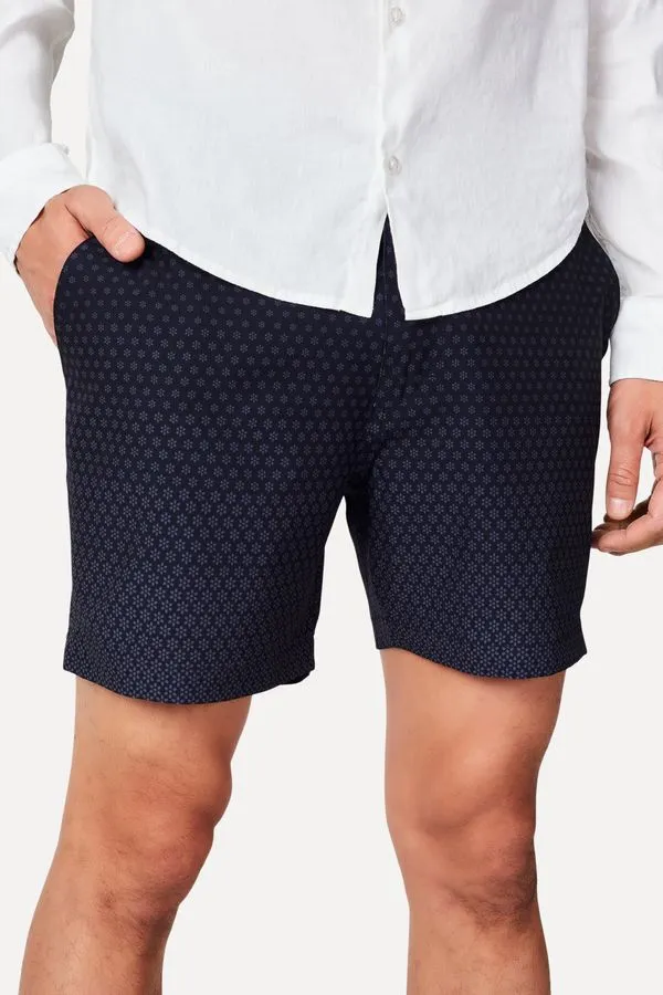 Short Arpoador Estampa Flower Dots Preto - 44