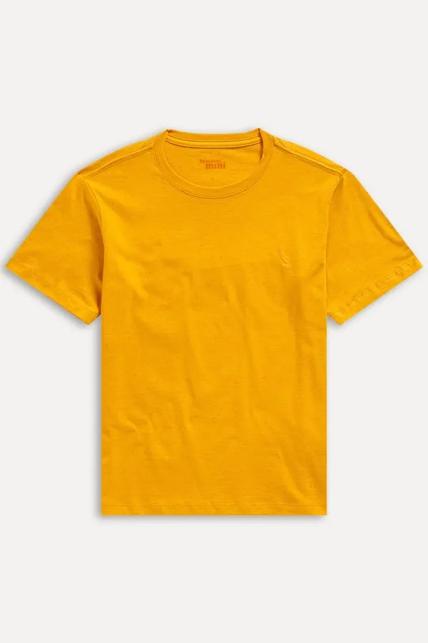 Camiseta Mini Pf Botone Fantasia Amarelo Ouro - 04