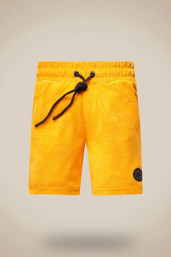 Bermuda Mini Mol Atoalhado Amarelo - 06