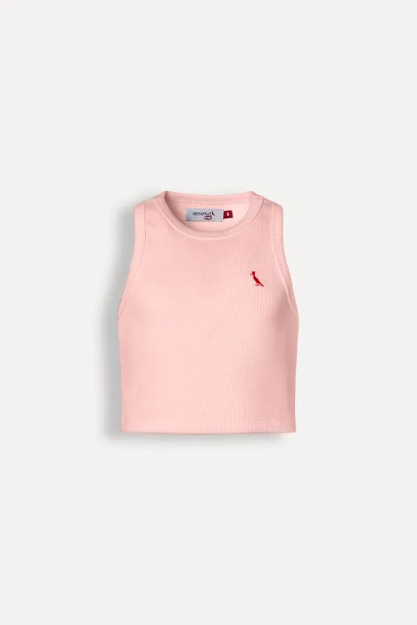 Regata Menina Canelada Rosa Seco - 08