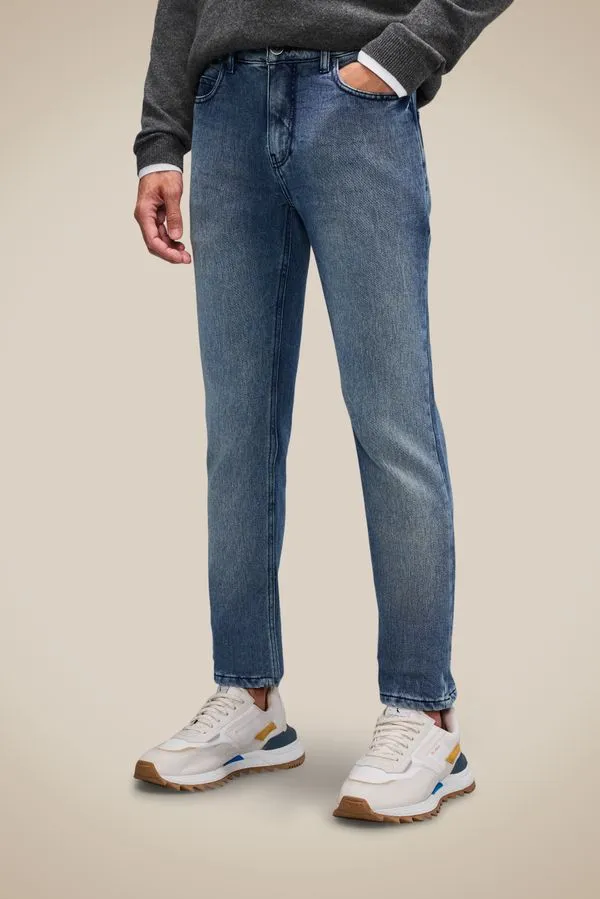 Calca Jeans Skinny Moletom Tech Comfort Indigo - 48