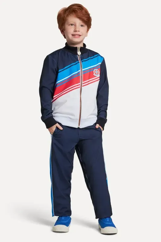 Calca Mini Esporte Navy Estrela Marinho - 12