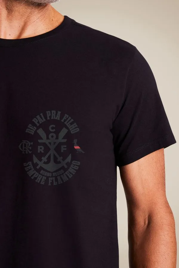 Camiseta De Pai Para Filho Preto - M