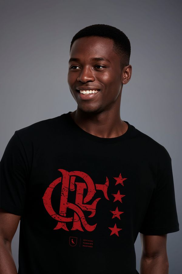 Camiseta Est Flamengo Emblema 4.0 Preto - Ggg