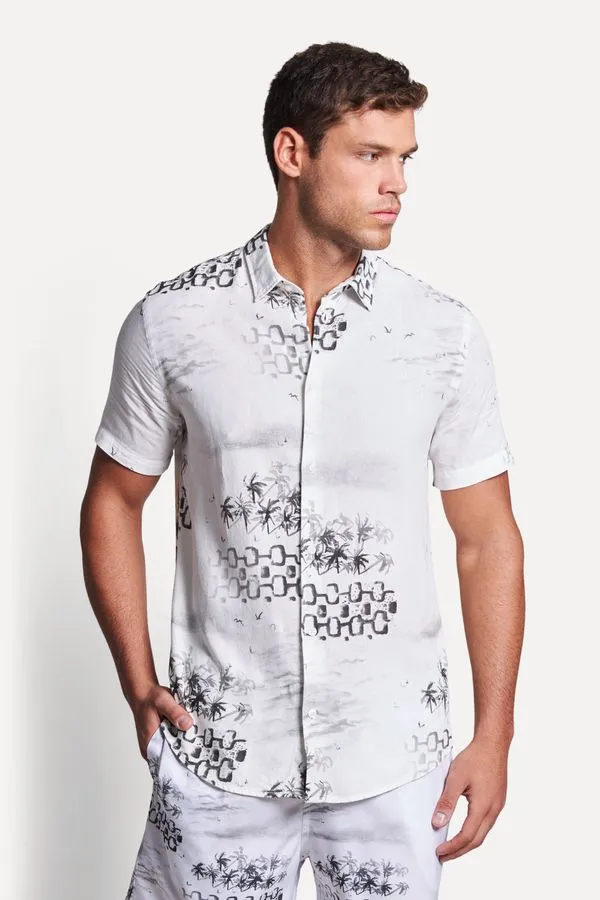Camisa Estampada Mc Ipanema Nanquin Branco - M