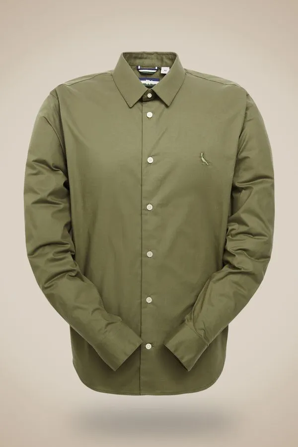 Camisa Enxuto Colors Verde Alga - G