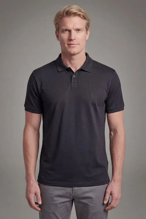 Polo Piquet Levinha Preto - Gg