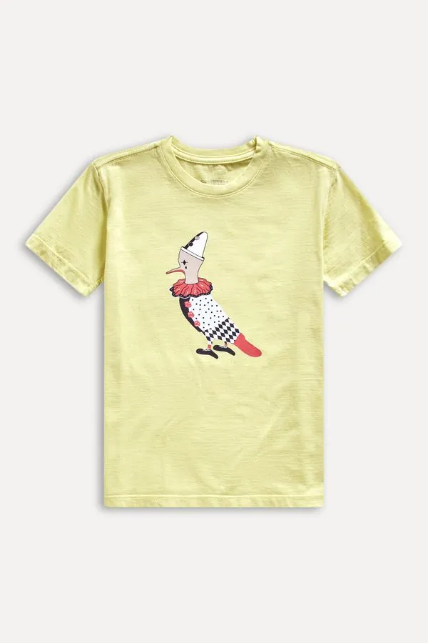Camiseta Mini Pica-pau Pierro Amarelo Claro - 06