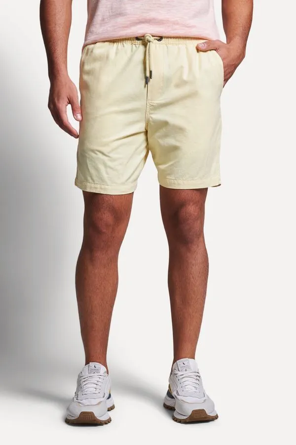 Short Casual Oxford Amarelo Claro - M