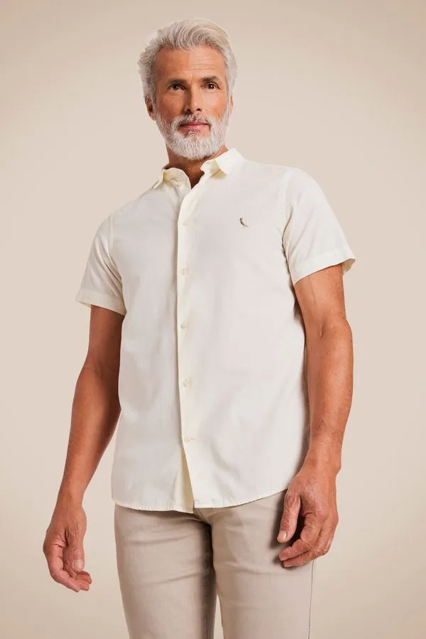 Camisa Mc Paraty Contraste Off White - M