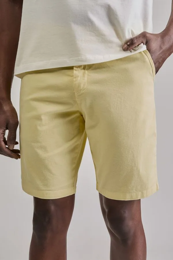 Bermuda Casual Iron Amarelo Pastel - 42