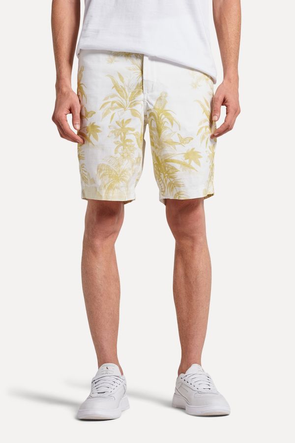 Bermuda Estampada Blue Paradise Amarelo Amarelo Claro - 42