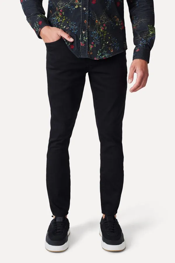 Calca Super Skinny Color Preto - 44