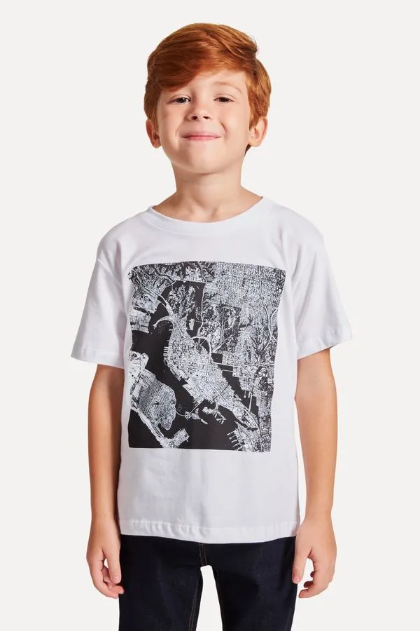 Camiseta Est Mini Superior Bandana Branco - 06
