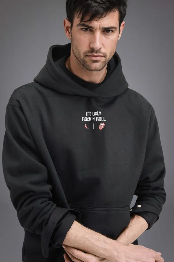 Hoodie Moletom Canguru Only Rockn Roll Preto - M