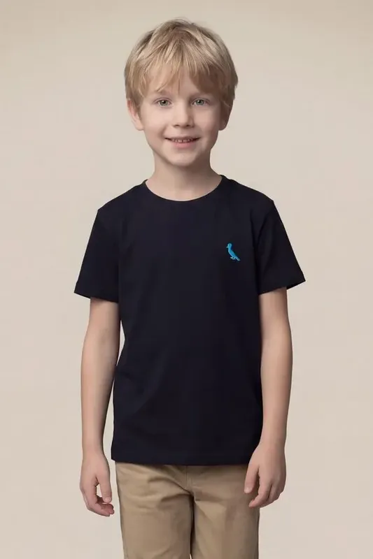 Camiseta Mini Pica Pau Bordado Ceu Preto - 12