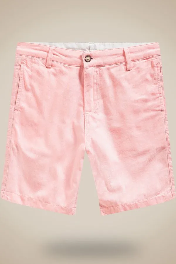 Bermuda Casual Mini Dupla Face Oxford Papaia - 06