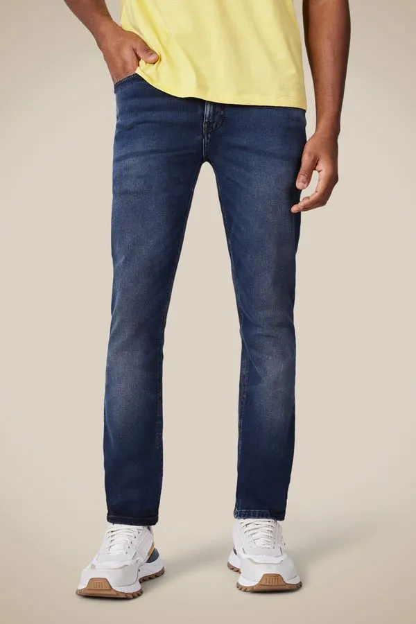 Calca Jeans Skinny Moletom Tim Indigo - 46