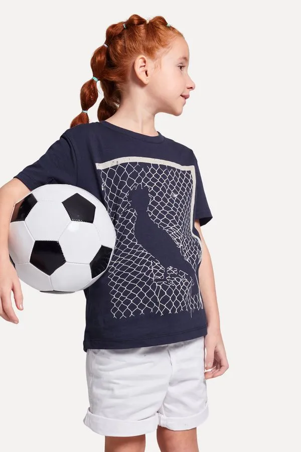 Camiseta Mini Estampada Pica-pau Golaco Marinho - 12