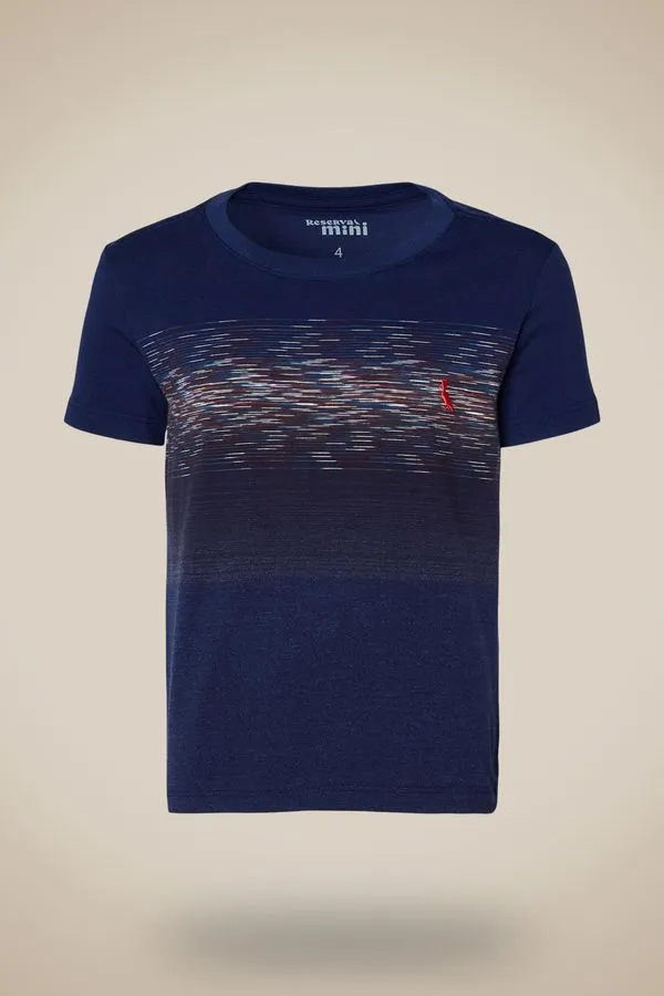 Camiseta Mini Listrado Eclipse Azul Marinho Az - 06