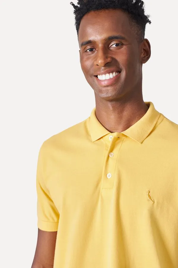 Polo Piquet Classica Amarelo - Ggg