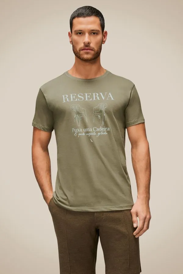 Camiseta Estampada Cadeira Relax Militar - G