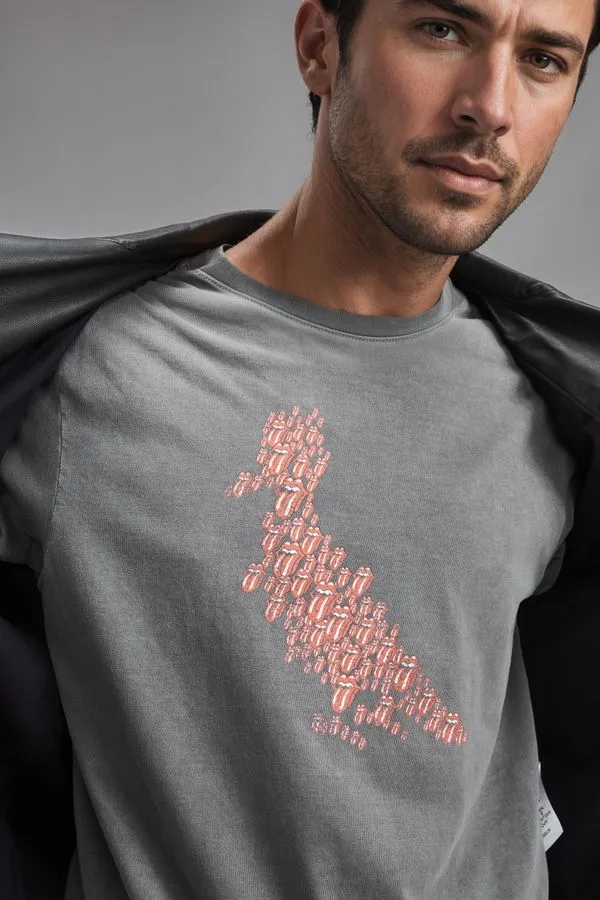 Camiseta Est Rolling Stones Pp Preto Stoned - M