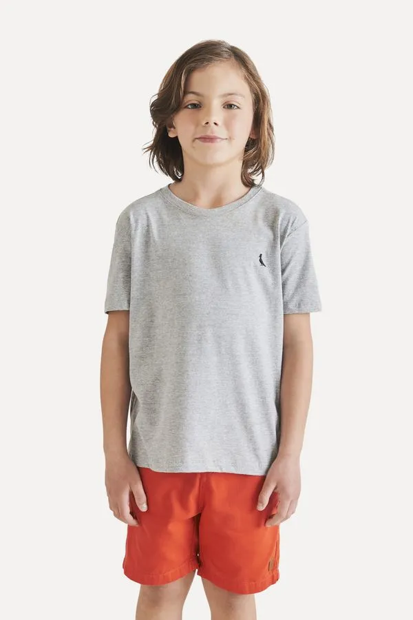 Camiseta Mini Mescla Paris Cinza Mescla - 08