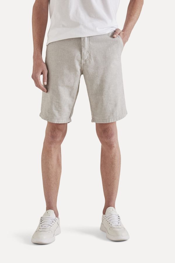 Bermuda Ft Forro Meia Malha Oxford Militar - 48