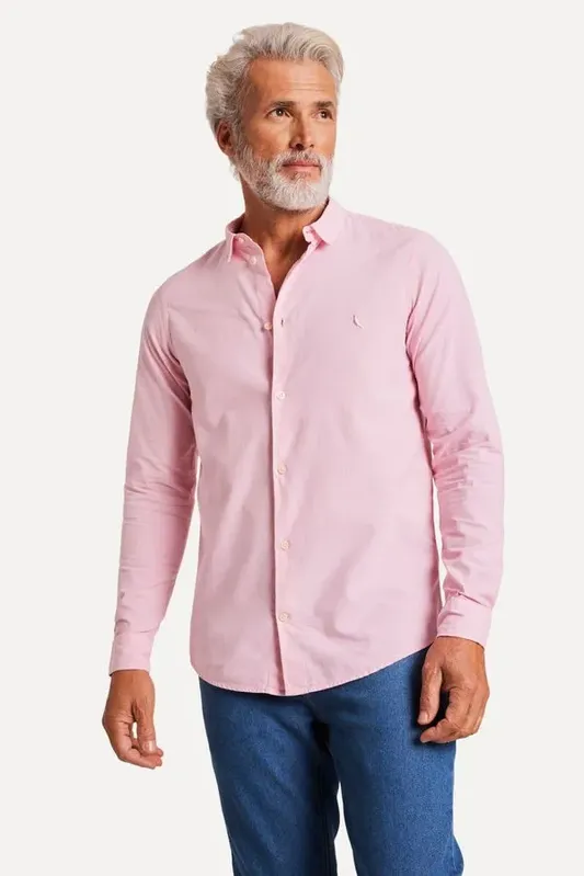 Camisa Ml Nova Paraty Rosa Claro - M