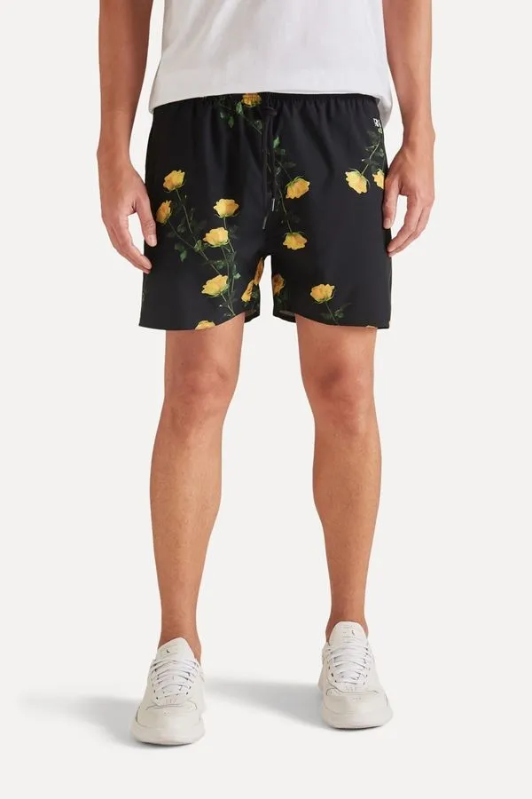 Short Estampado Salvador Mega Preto - G