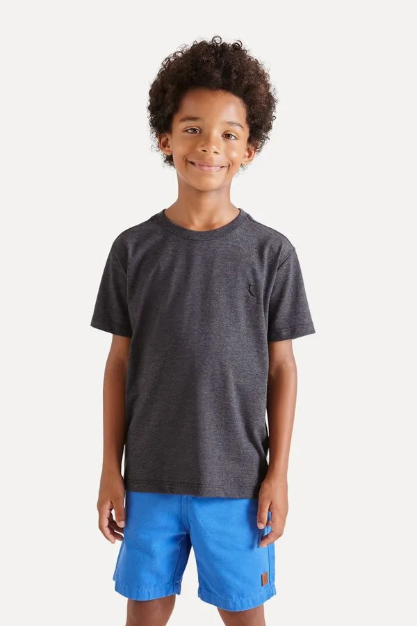 Camiseta Mini Mescla Paris Preto - 12