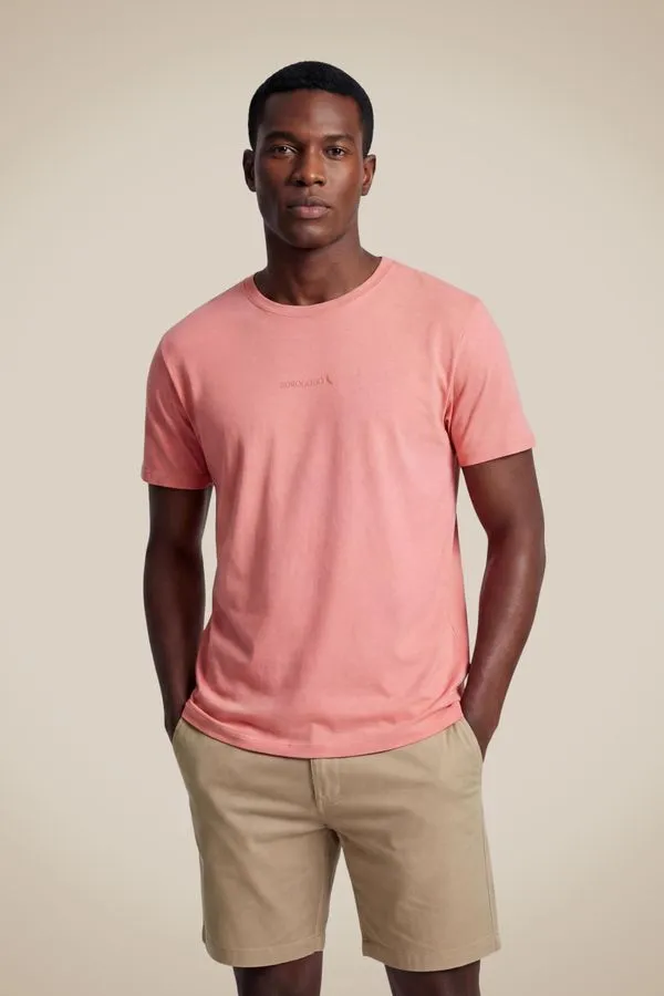 Camiseta Slim Estampada Borogodo Minimal Goiaba - G