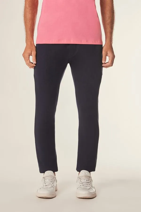 Calça Moletom Casual Marinho - P