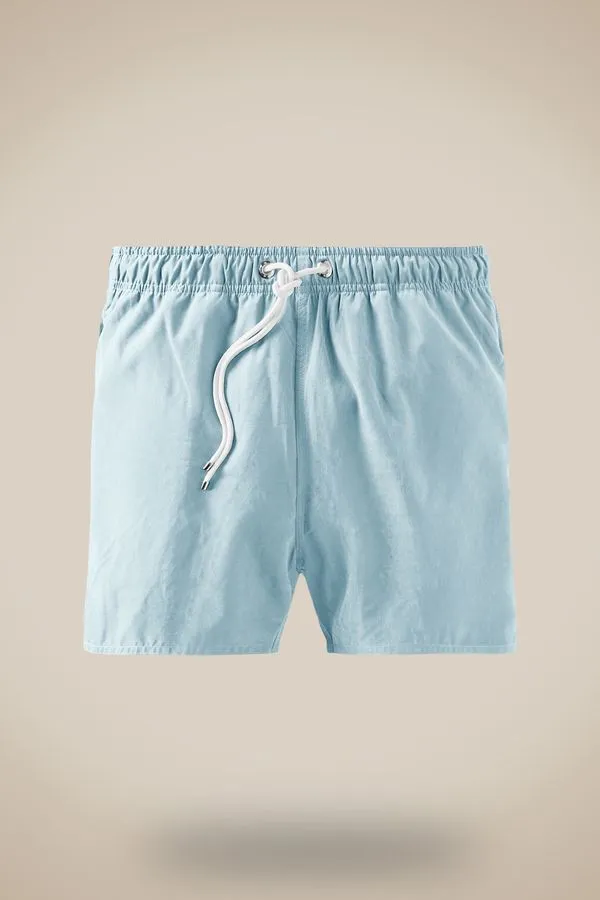 Short Praia Cupro Azul Ceu - M