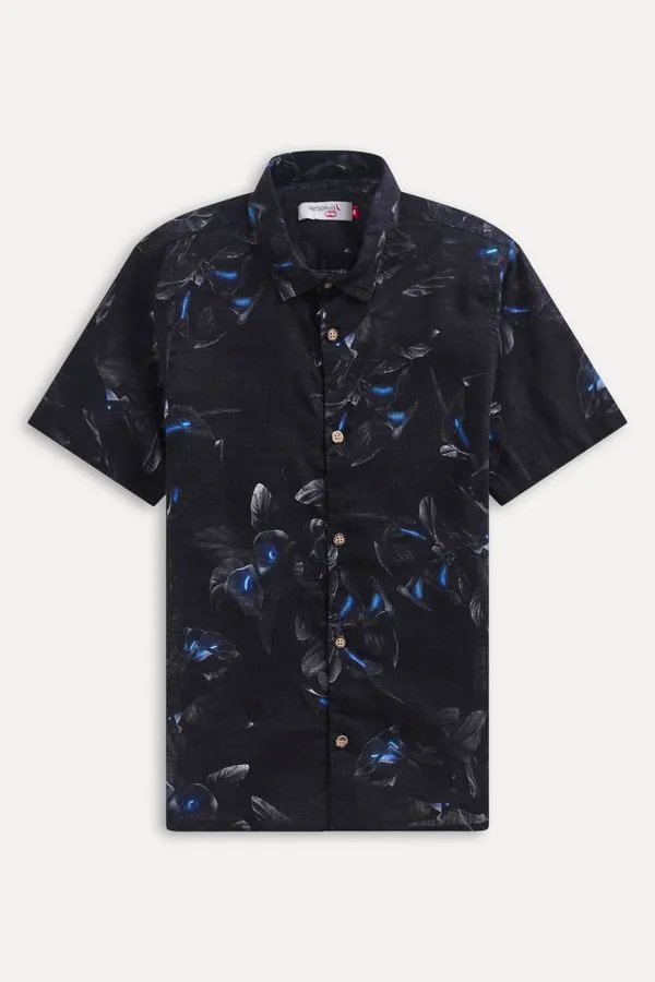 Camisa Mini Estampada Iluminado Marinho - 02