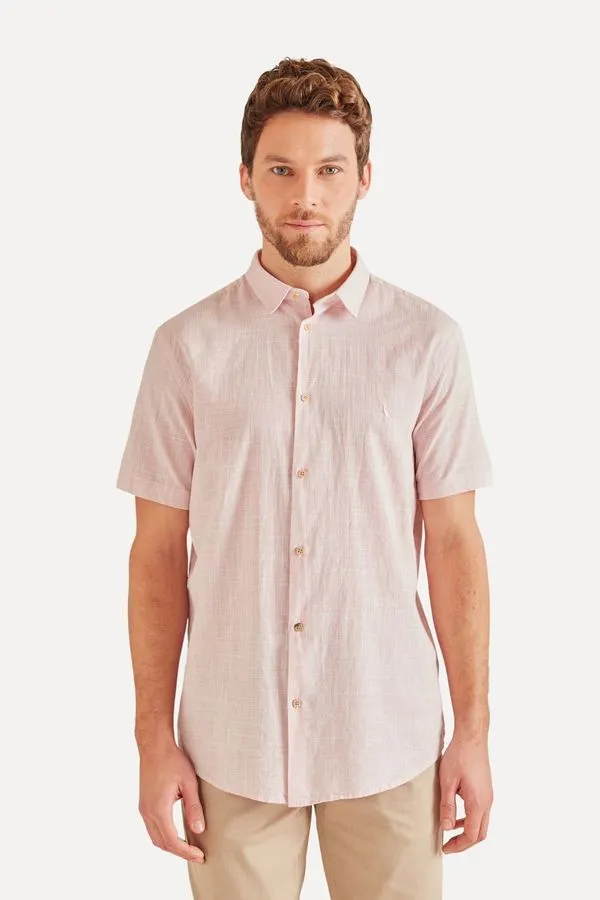 Camisa Manga Curta Samoa Rosa Claro - Ggg