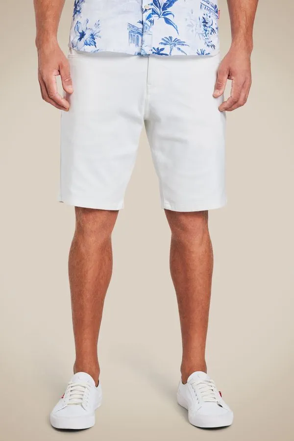Bermuda 5 Pockets Moletom Off White - 46