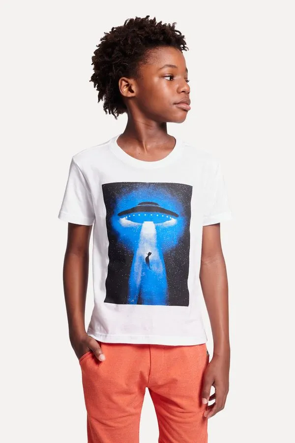 Camiseta Mini Abducao Branco - 12