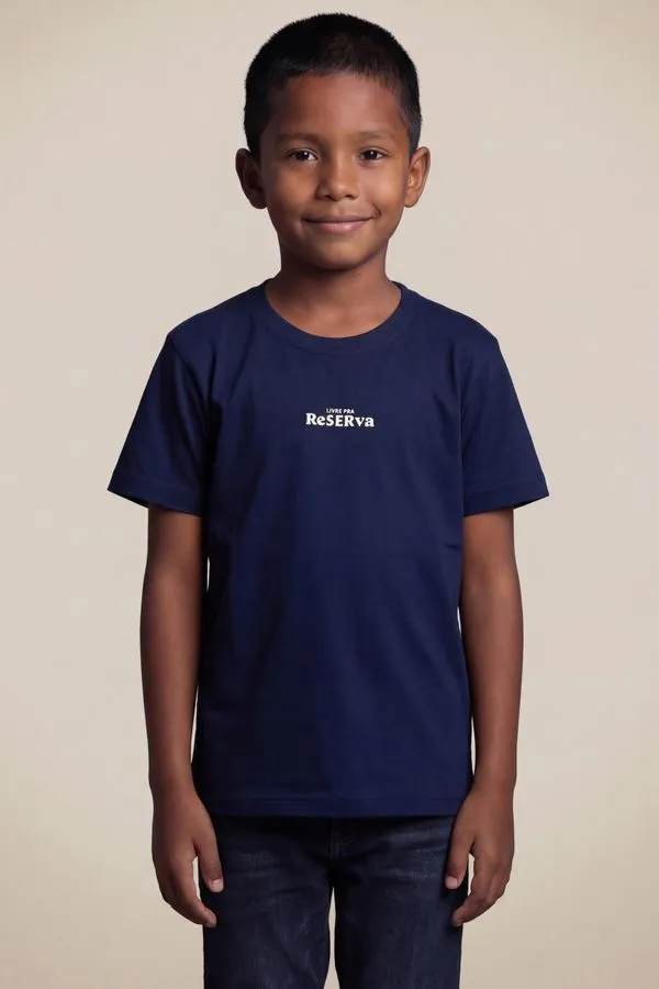Camiseta Mini Dryfit Livre Pra Ser Reser Marinho - 10