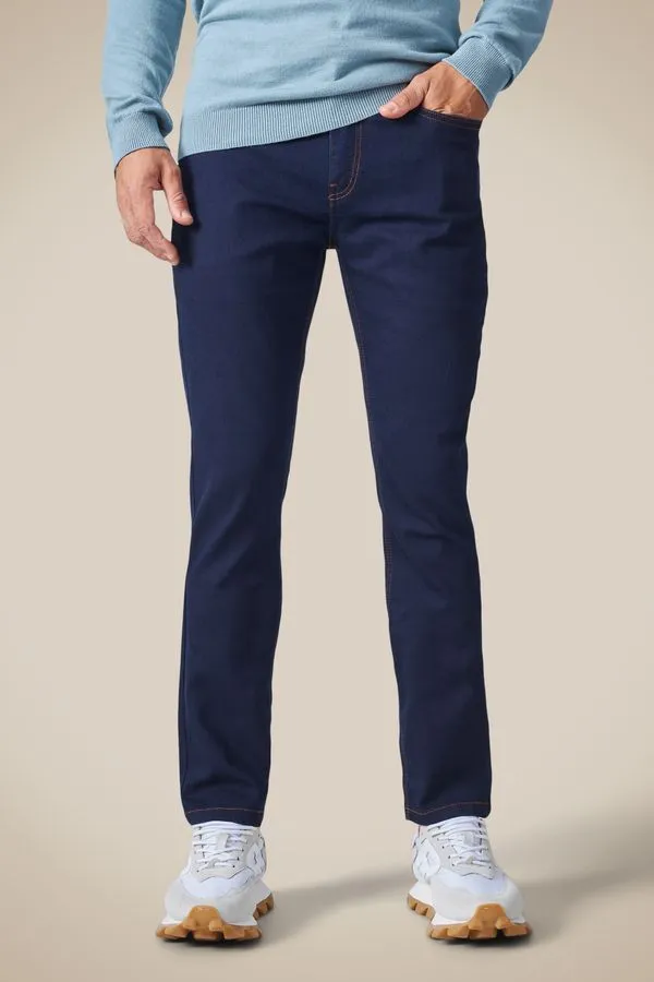 Calca Jeans Slim Curvelo Deep Indigo Az - 44