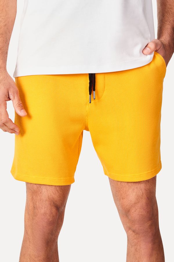 Bermuda Moletom Champy Amarelo Ouro - Gg