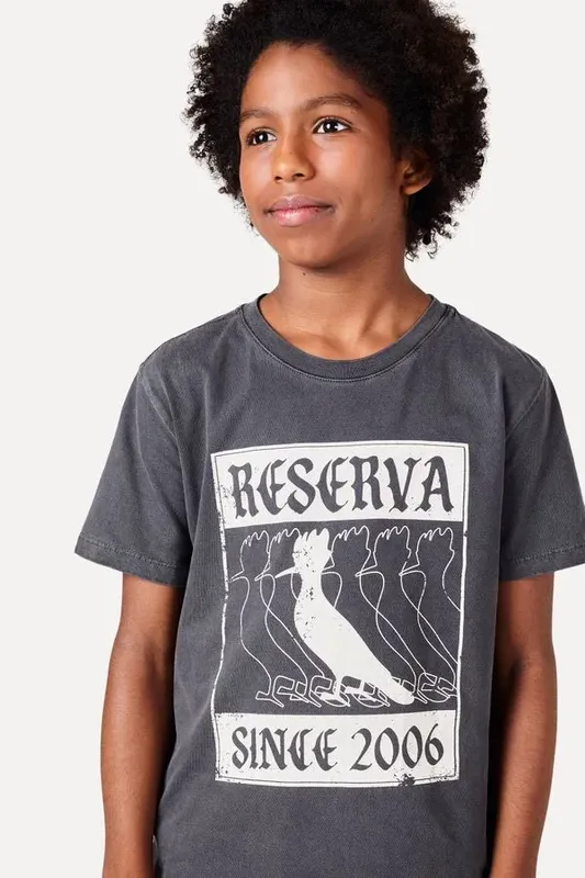 Camiseta Mc Mini Estampada Reverb Gotico Preto - 18