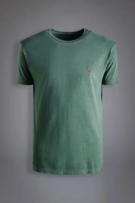 Camiseta Regular Pp Vermelho Stoned Verde Stoned - M