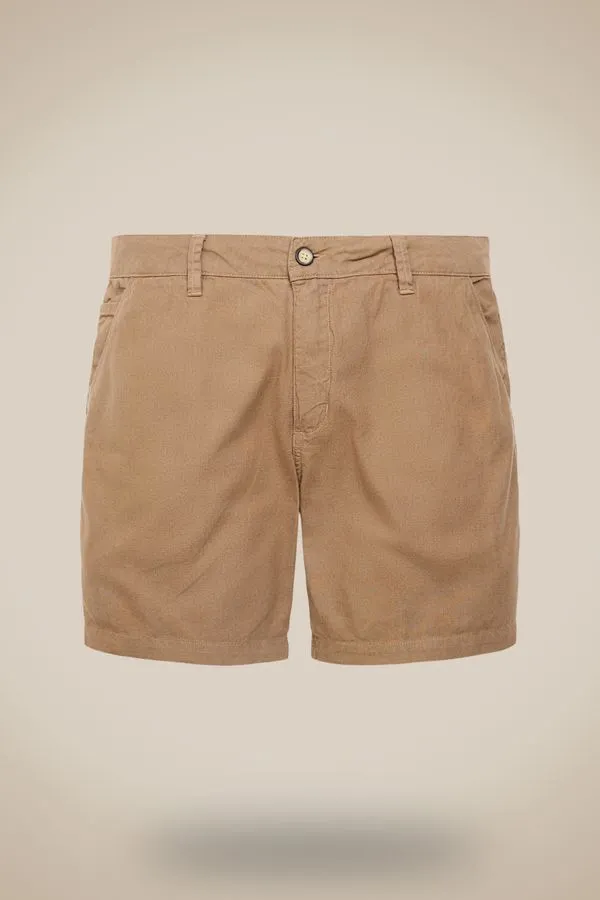 Bermuda Casual Linho Misto Pride Khaki - 48