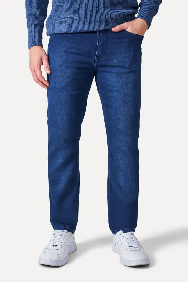 Calca Jeans Skinny Moletom Street Indigo - 46