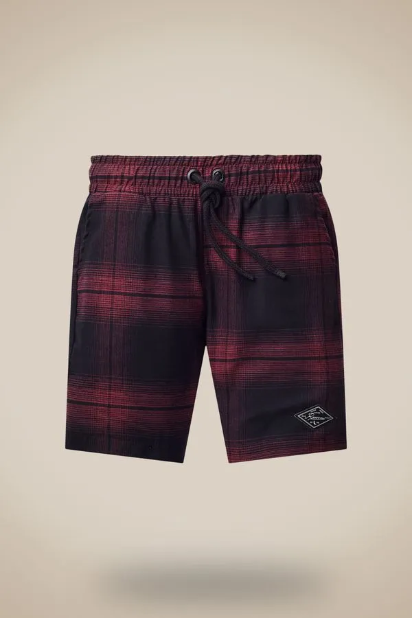 Bermuda Mini Xadrez Jin Bordeaux - 08