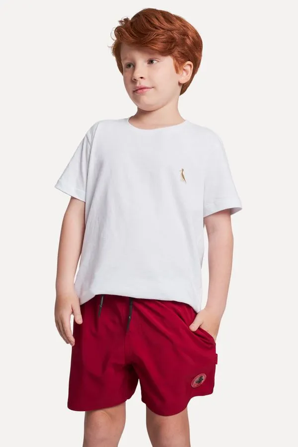 Short Praia Mini Patch Vermelho - 06