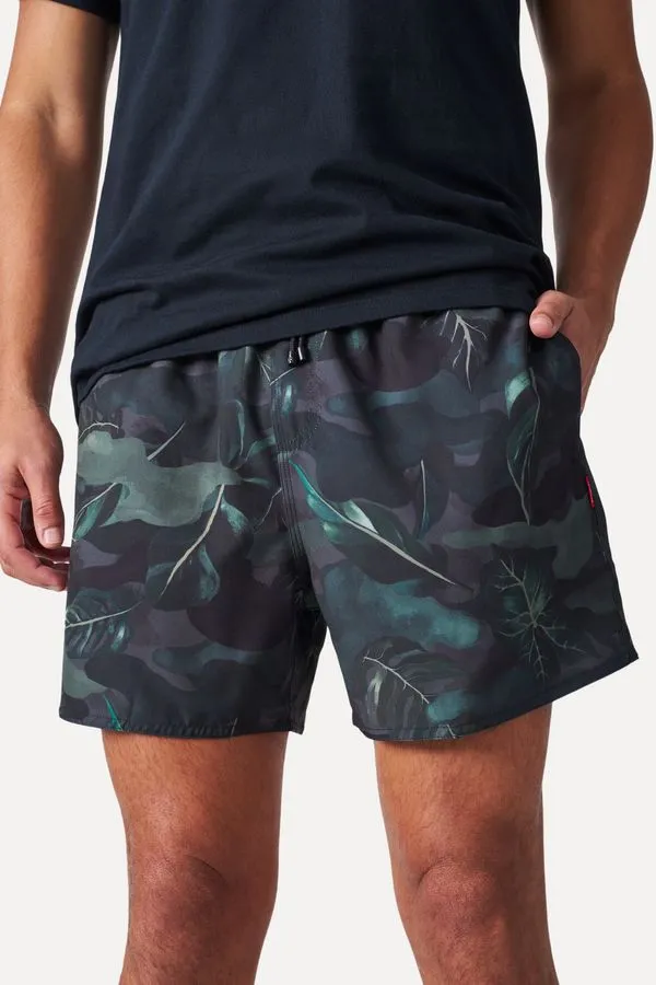 Short Praia Estampado Inverno Camuflado Militar - P