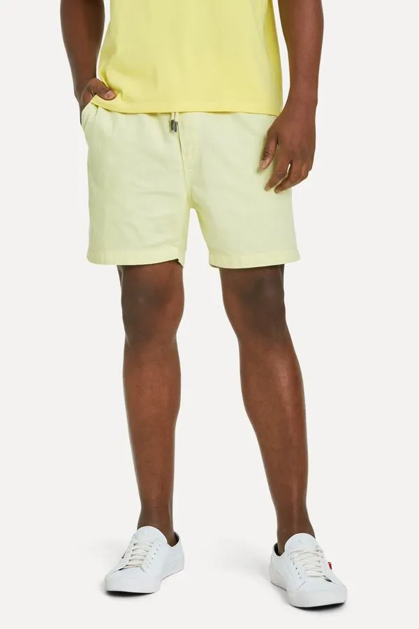 Short Elastico Casual Summer Amarelo Claro - Ggg